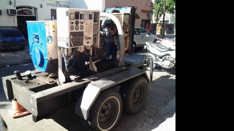 Secuestran grupo electrógeno robado en Ambato