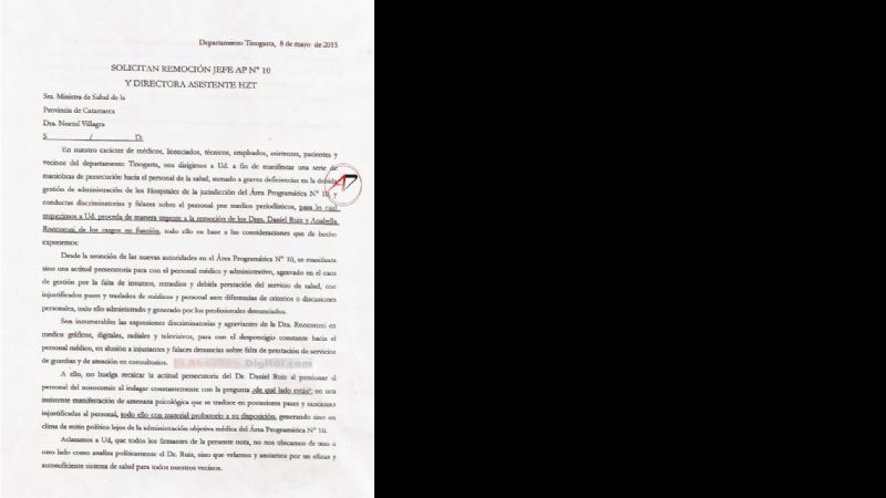 Piden a Villagra la remoción de autoridades del A.P. N°10