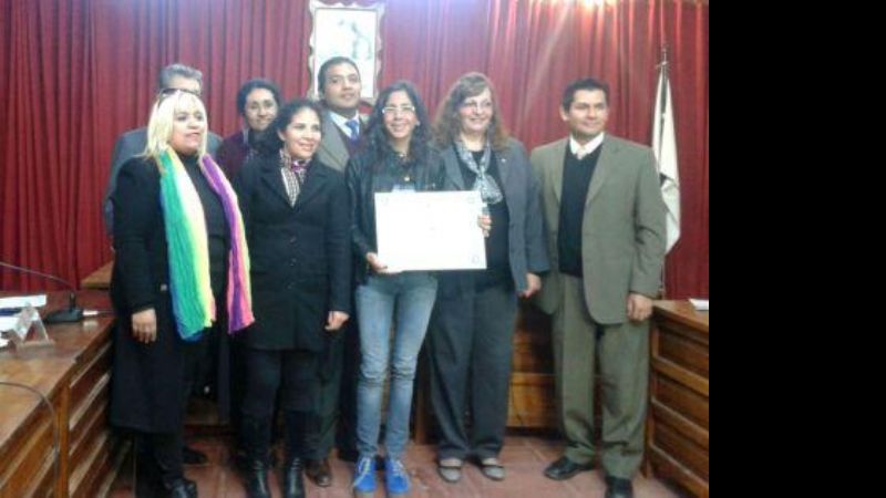 Reconocimiento para una deportista