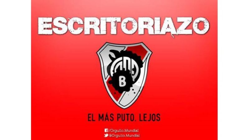 Los afiches de Boca hacia River tras el fallo de la Conmebol