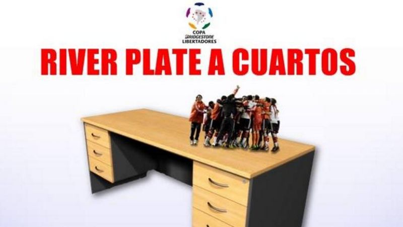 Los afiches de Boca hacia River tras el fallo de la Conmebol