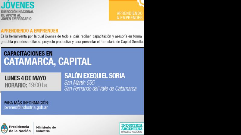 Presentarán el Programa “Aprendiendo a Emprender”