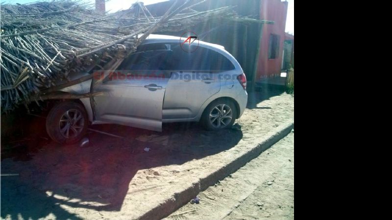 Accidente automovilístico en barrio Guanchín