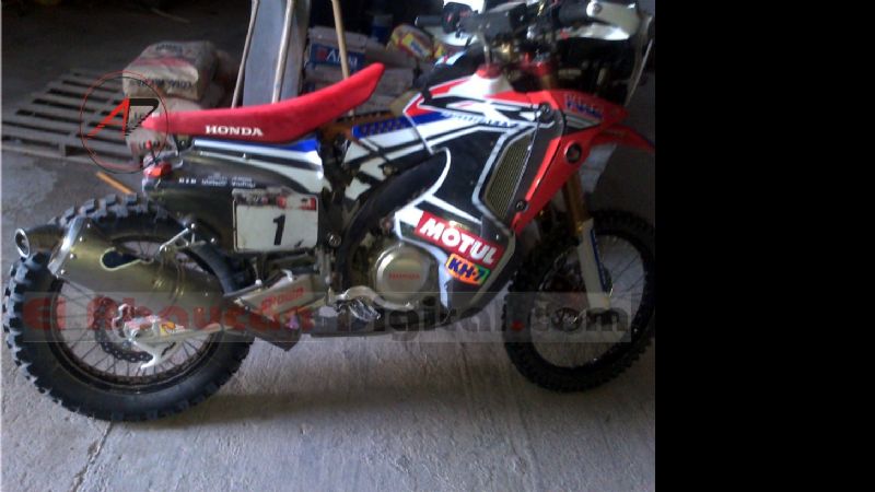 Así quedó la moto del español Juan Barreda Bort
