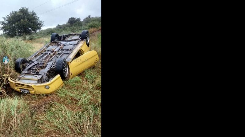 Vuelco en la ruta 33