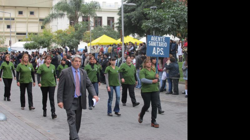 Salud presente en el desfile