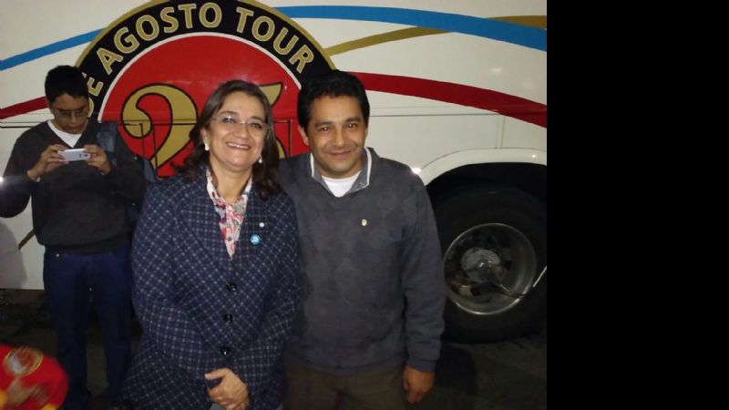 El saludo de Lucía a la delegación de Catamarca