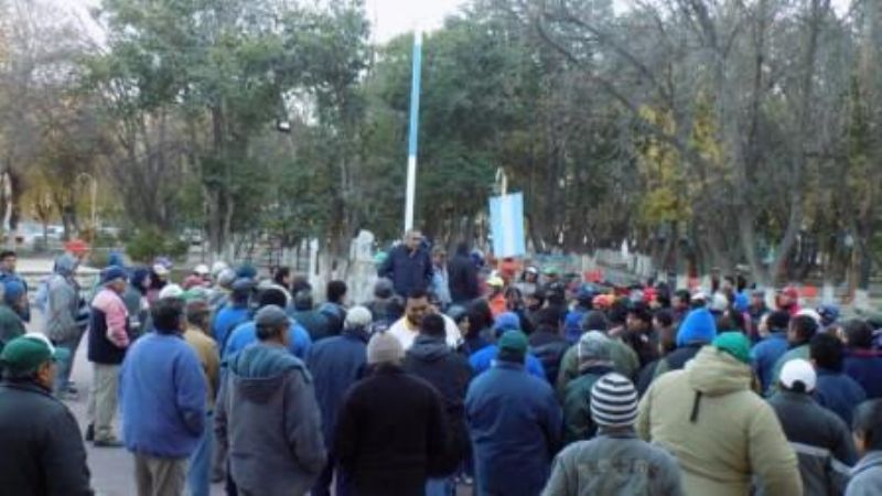 Paro de municipales en Santa María