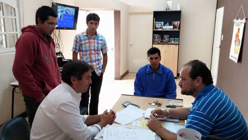 Brumec con bikers de Belén