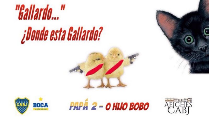 Los hinchas de Boca se burlan de River con los clásicos afiches