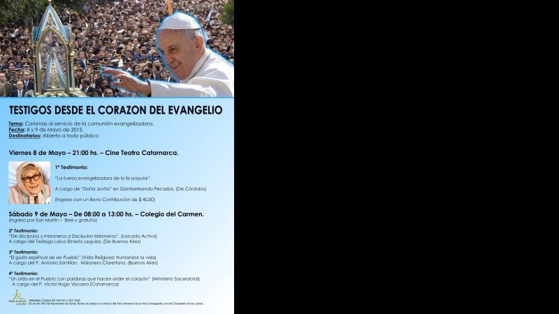 Jornadas de evangelización con “Doña Jovita” y la  obra “Gambeteando los pecados”