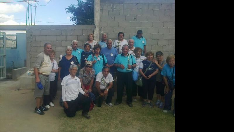 Encuentro de tejo de adultos Mayores