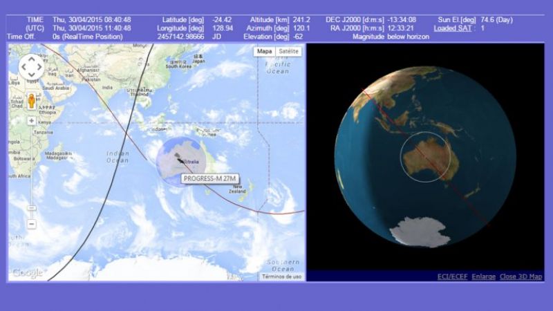 Rusia modificó la fecha y anunció que Progress caerá esta noche