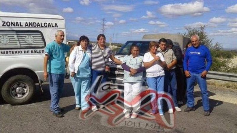 Segundo día de piquete en Andalgalá