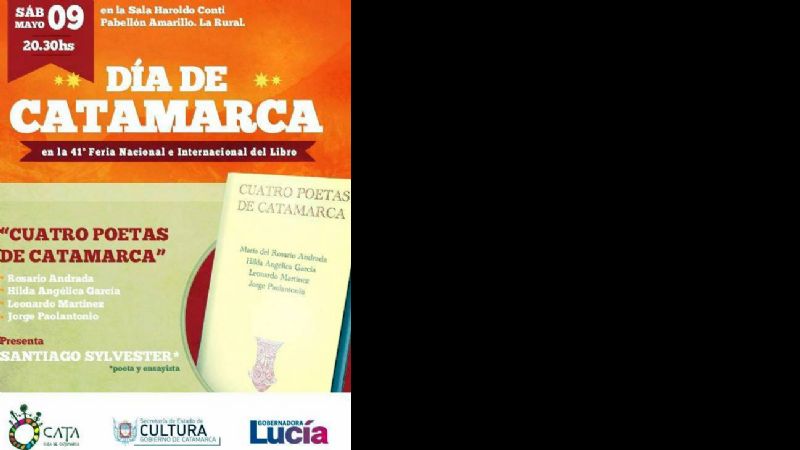 “Cuatro Poetas de Catamarca” en la Feria del Libro de Buenos Aires