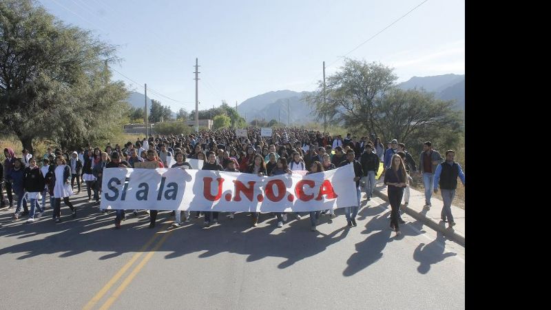 Miles de personas marcharon en apoyo a la UNOCA