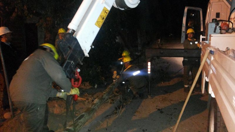 Camión arrastró 100 metros de cable y dejó sin luz a un barrio