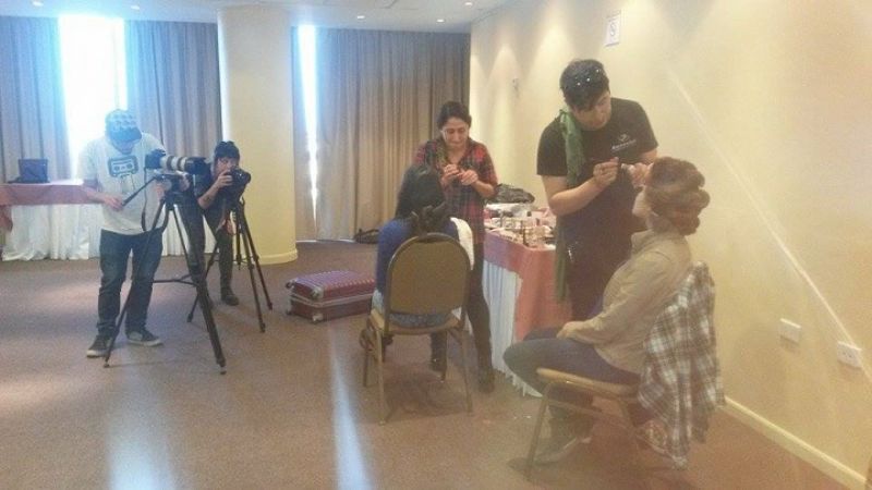 Las candidatas se preparan para la gran elección de la Reina del Poncho