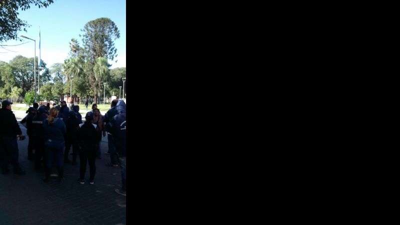 Caos por manifestación de agentes de tránsito