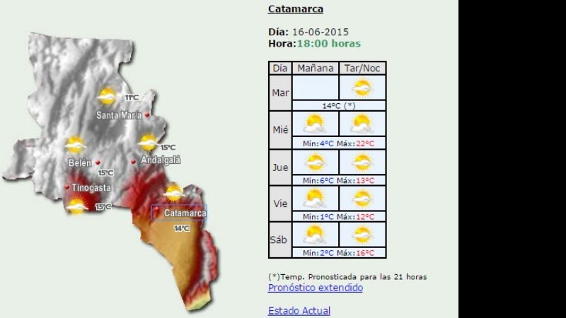 Se vienen mínimas de casi 0 grados