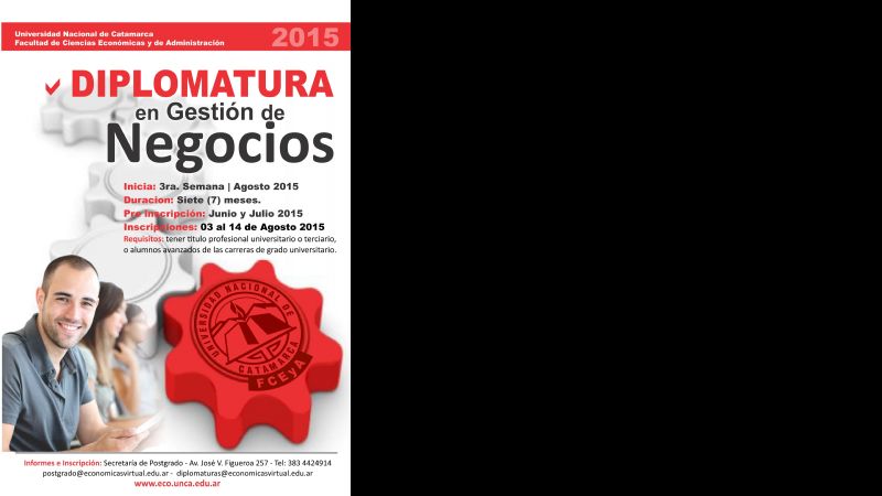 La UNCA dictará una diplomatura en Gestión de Negocios