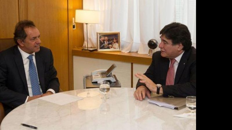 Scioli y Zannini se reunieron "para coordinar una agenda de trabajo"