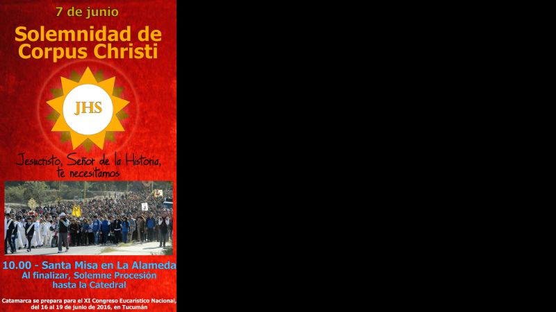 La celebración de Corpus Christi será en La Alameda y finalizará en la Catedral