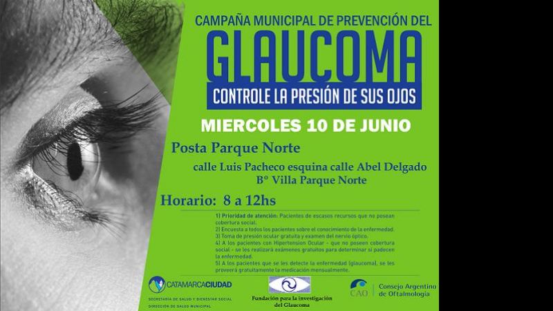 La campaña contra el Glaucoma llega al Bº Parque Norte