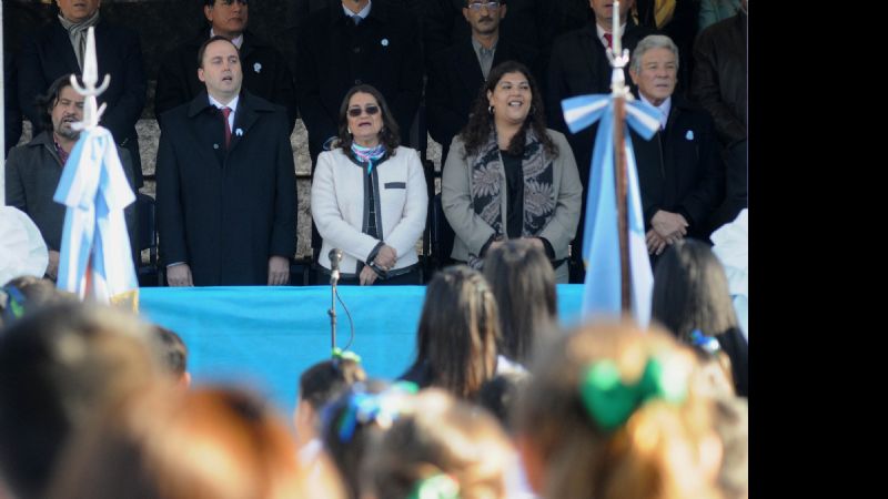 Lucía presidió el acto de homenaje a Belgrano