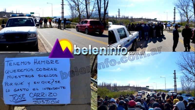 Continúa el piquete de municipales en La Puerta de San José