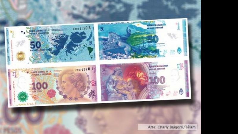 Billetes de Eva Perón y Malvinas recibieron reconocimiento internacional