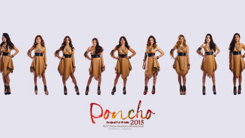 Las 16 candidatas a Reina del Poncho 2015 ya están listas para la elección