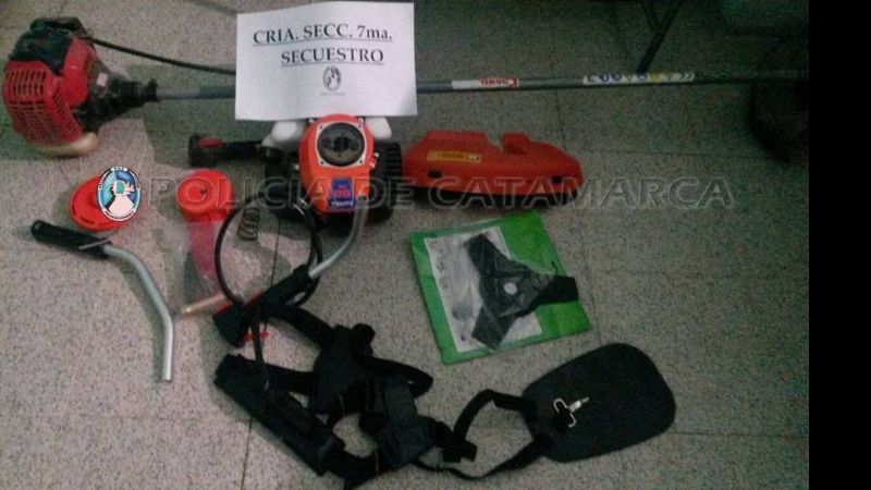 Recuperan elementos robados