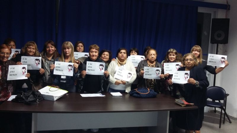 La Rama Femenina del PJ se suma a la campaña #Ni Una Menos