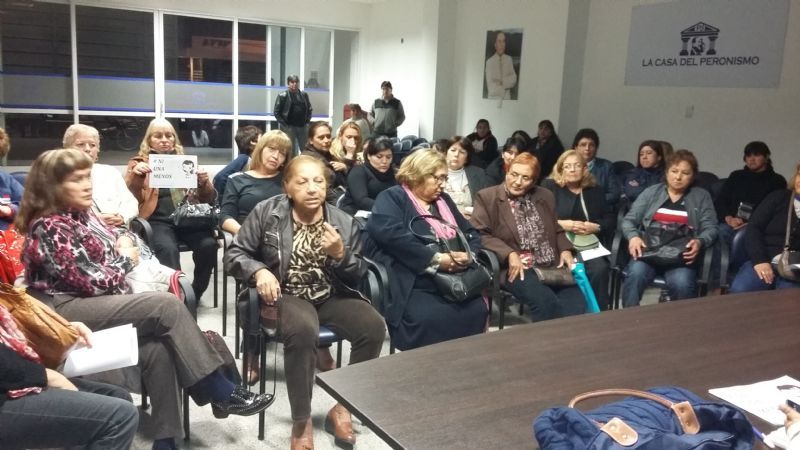 La Rama Femenina del PJ se suma a la campaña #Ni Una Menos