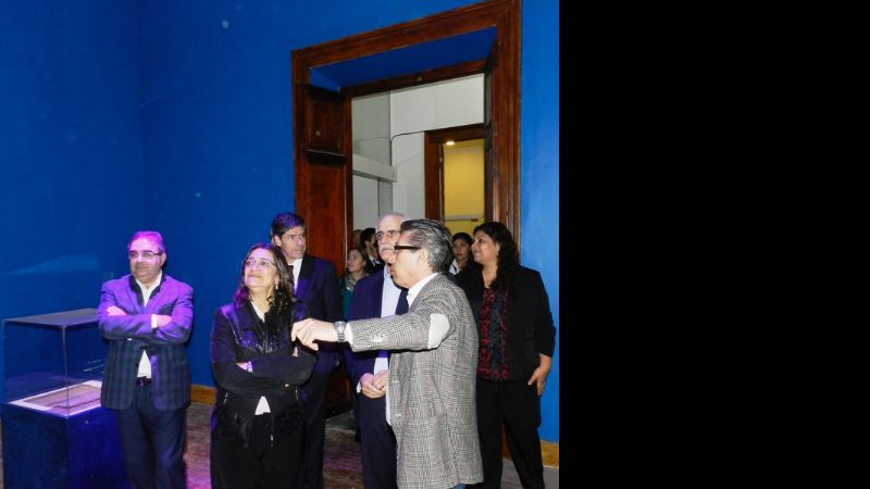 Jalil y Lucía recorrieron el Museo de la Virgen junto a una comitiva nacional