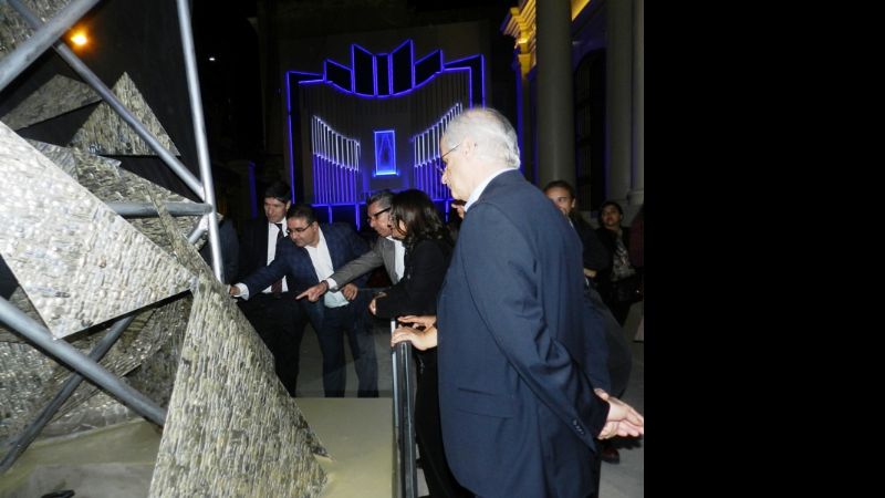 Jalil y Lucía recorrieron el Museo de la Virgen junto a una comitiva nacional