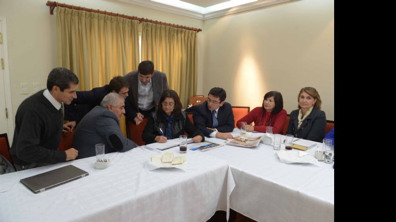 Lucía coordinó acciones junto a funcionarios de su gabinete