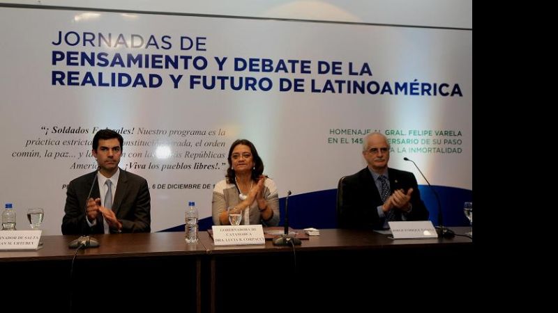 La Gobernadora disertó en las jornadas de homenaje a Felipe Varela