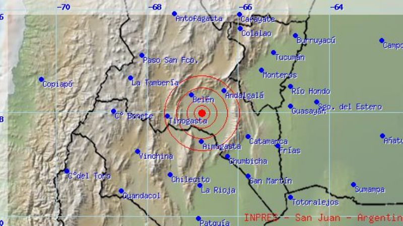 Dos temblores sacudieron el domingo catamarqueño