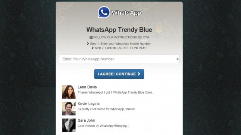WhatsApp azul, una nueva trampa para desprevenidos