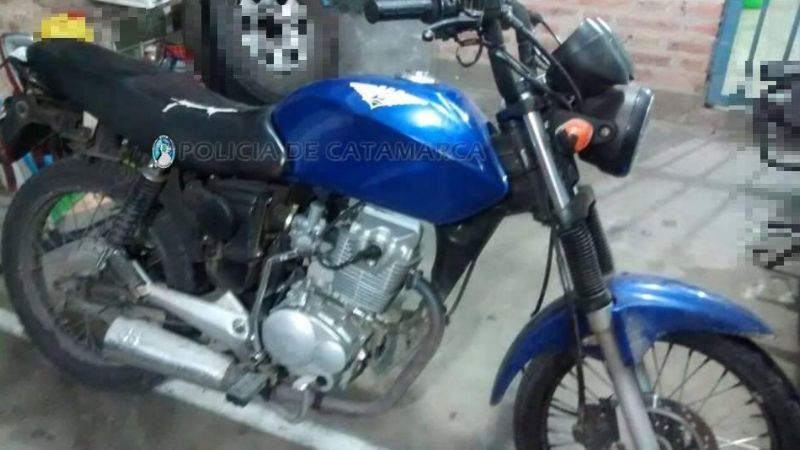 Secuestran una moto robada
