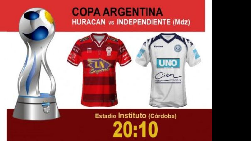 Huracán con Independiente Rivadavia de Mendoza por la Copa Argentina