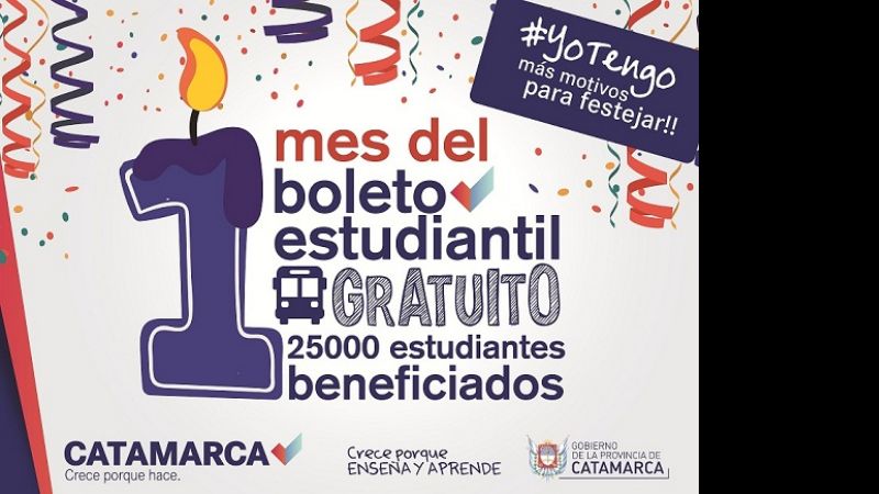 El Boleto Estudiantil Gratuito cumple su primer mes