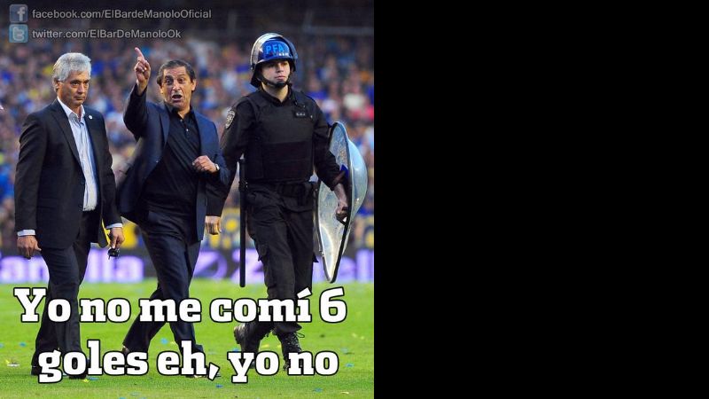 Todas las cargadas fueron para Ramón Díaz tras la goleada