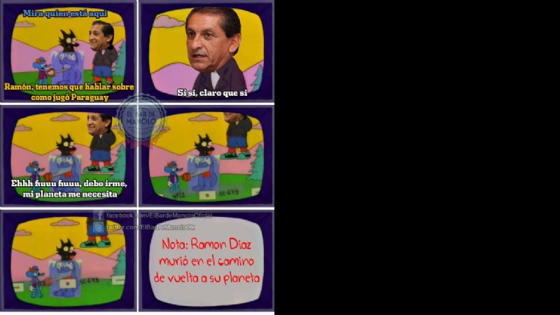 Todas las cargadas fueron para Ramón Díaz tras la goleada