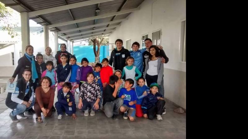 Filial de Racing solidaria con instituciones