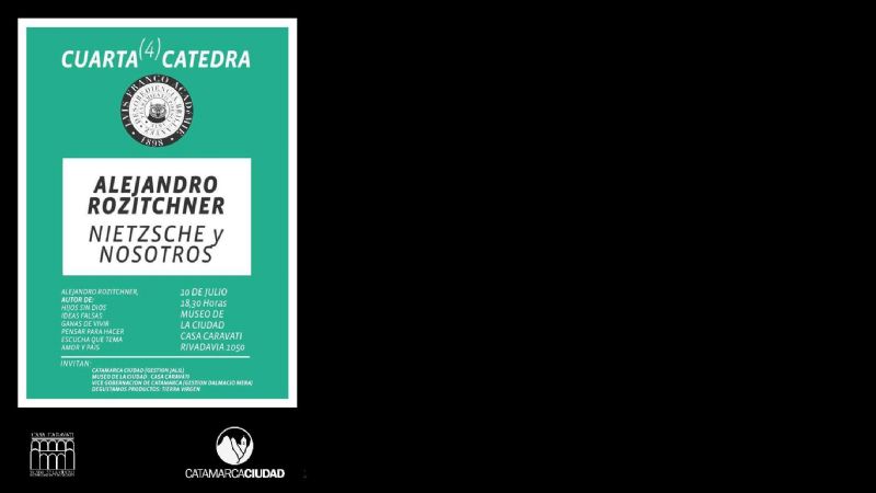 "Nietzche y nosotros", charla de Alejandro Rozitchner en el Caravati