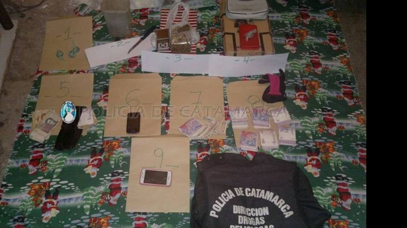 Secuestran marihuana, cocaína y casi $20.000