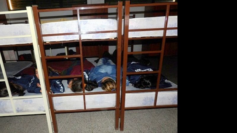 Chicas chacareras pasaron frío en Salta